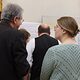 Schreinermeisterausstellung, von links: Olaf Schnieber, Gabriele Leicht, Franz Heiss, Katrin Röber