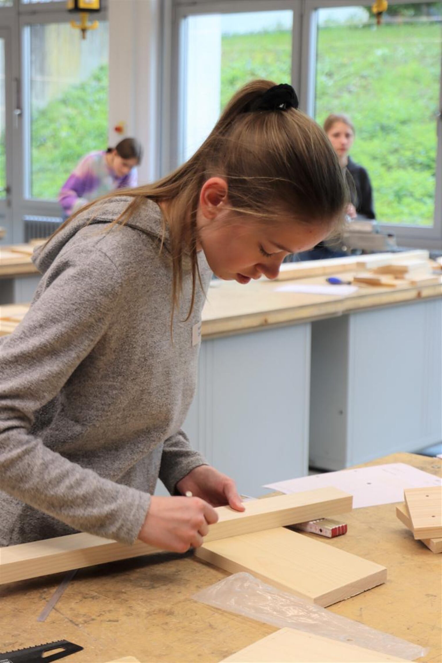 Girls' Day, Berufsorientierung, Schreiner, Vogelhaus, Insektenhotel, Nachwuchswerbung